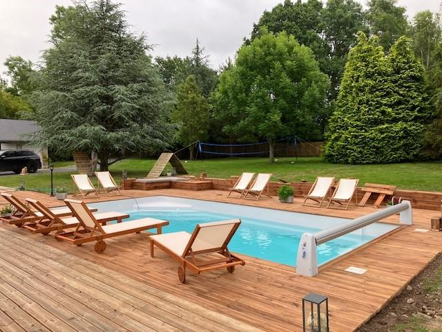 Construction d’une piscine Célestine à Cricqueboeuf dans le Calvados